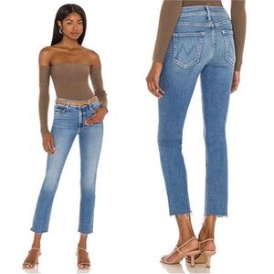 MOTHER The Mid Rise Ankle Fray Finding the Cliffside size 25